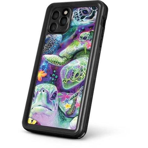 Rainbow Sea Turtles by Sheena Pike iPhone 11 Pro Max Waterproof Case