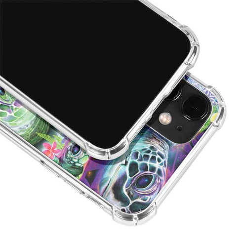 Rainbow Sea Turtles by Sheena Pike iPhone 12 Clear Case