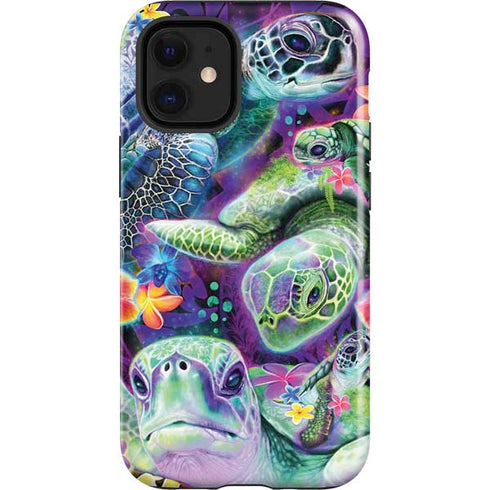 Rainbow Sea Turtles by Sheena Pike iPhone 12 Mini Impact Case