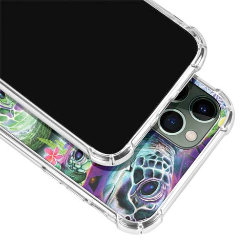 Rainbow Sea Turtles by Sheena Pike iPhone 12 Pro Clear Case