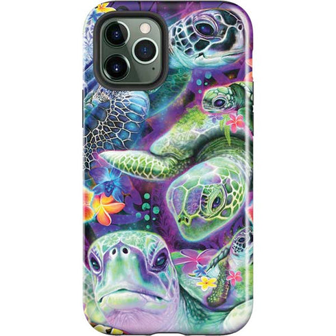 Rainbow Sea Turtles by Sheena Pike iPhone 12 Pro Impact Case
