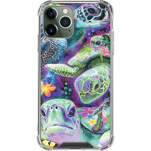 Rainbow Sea Turtles by Sheena Pike iPhone 12 Pro Max Clear Case