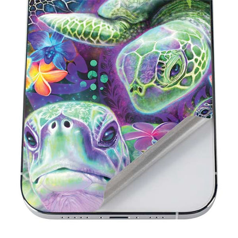 Rainbow Sea Turtles by Sheena Pike iPhone 12 Pro Skin
