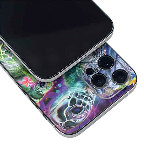Rainbow Sea Turtles by Sheena Pike iPhone 12 Pro Skin