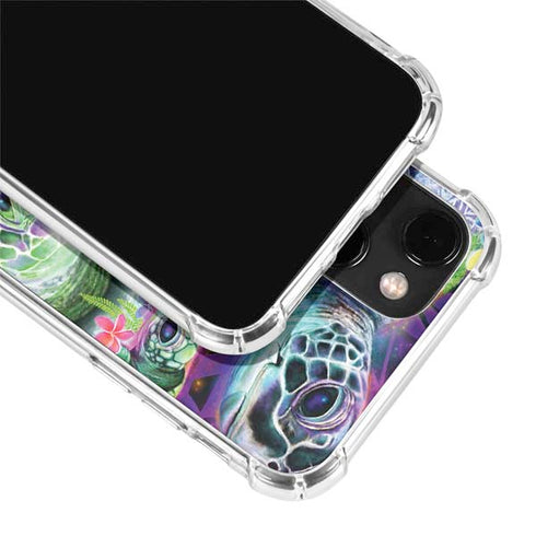 Rainbow Sea Turtles by Sheena Pike iPhone 13 Mini Clear Case