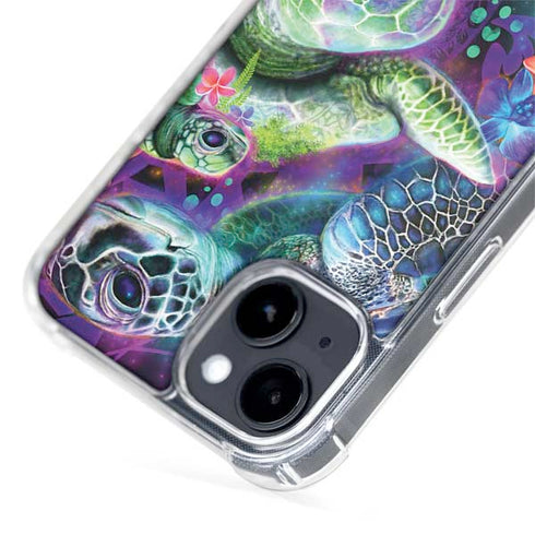 Rainbow Sea Turtles by Sheena Pike iPhone 15 Plus MagSafe Case