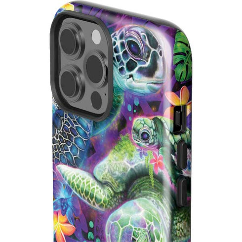 Rainbow Sea Turtles by Sheena Pike iPhone 15 Pro Max Impact Case