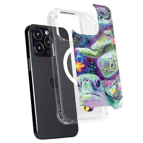 Rainbow Sea Turtles by Sheena Pike iPhone 15 Pro Max MagSafe Case