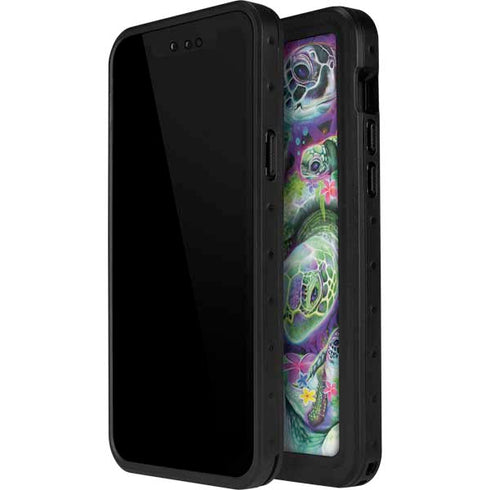 Rainbow Sea Turtles by Sheena Pike iPhone 14 Pro Max Waterproof Case