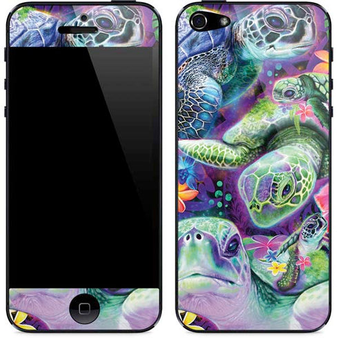 Rainbow Sea Turtles by Sheena Pike iPhone 5/5s/5SE Skin