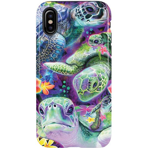 Rainbow Sea Turtles by Sheena Pike iPhone X Pro Case