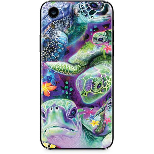 Rainbow Sea Turtles by Sheena Pike iPhone XR Skin