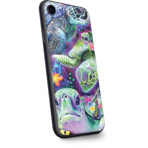 Rainbow Sea Turtles by Sheena Pike iPhone XR Skin