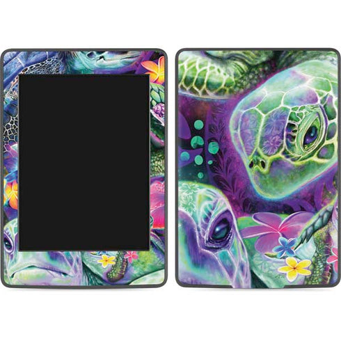 Rainbow Sea Turtles by Sheena Pike Amazon Kindle Skin
