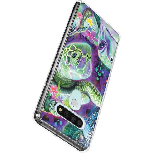 Rainbow Sea Turtles by Sheena Pike LG Stylo 6 Clear Case
