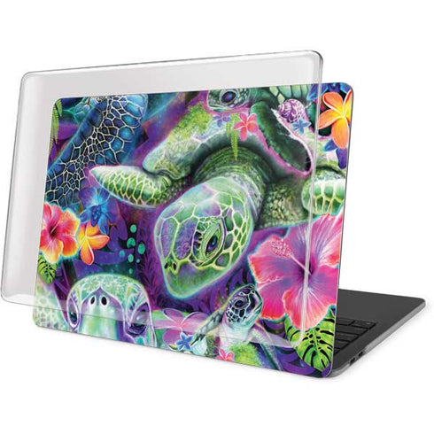 Rainbow Sea Turtles by Sheena Pike MacBook Pro 13in (2020) Case plus Skin