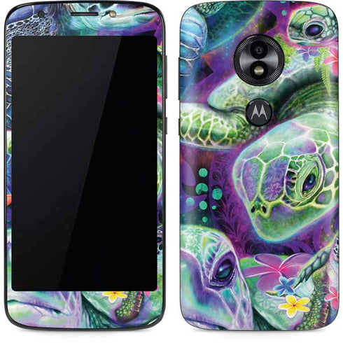 Rainbow Sea Turtles by Sheena Pike Moto E5 Play Skin