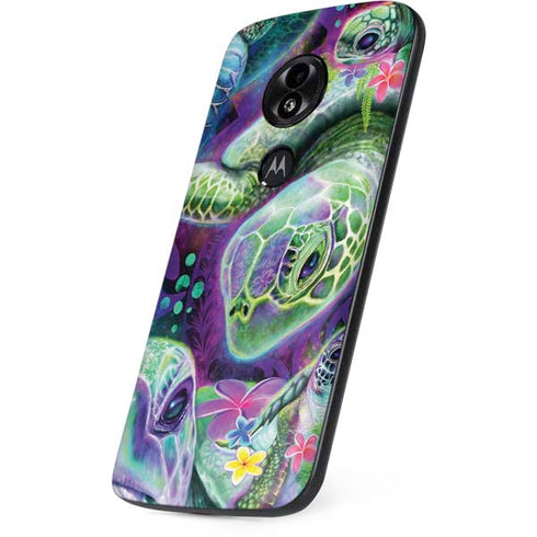 Rainbow Sea Turtles by Sheena Pike Moto E5 Play Skin