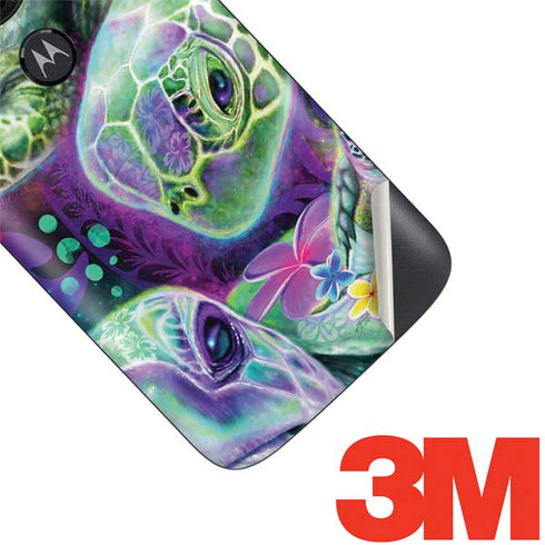 Rainbow Sea Turtles by Sheena Pike Moto E5 Play Skin