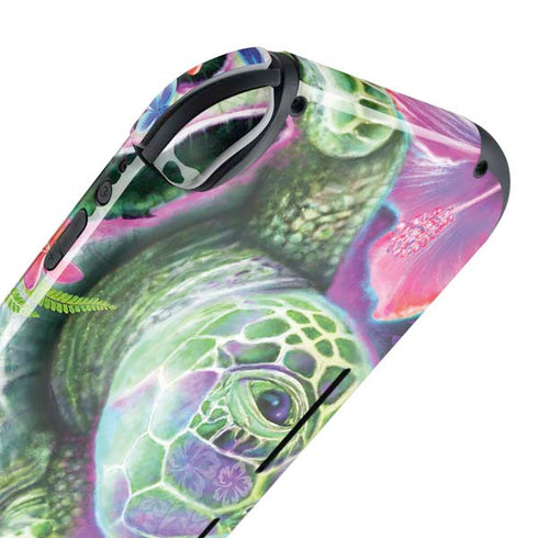 Rainbow Sea Turtles by Sheena Pike Nintendo Switch Lite Skin