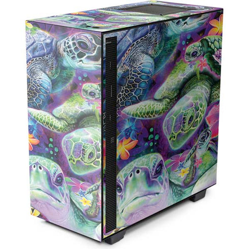 Rainbow Sea Turtles by Sheena Pike NZXT H510 Compact ATX Mid-Tower Case Skin