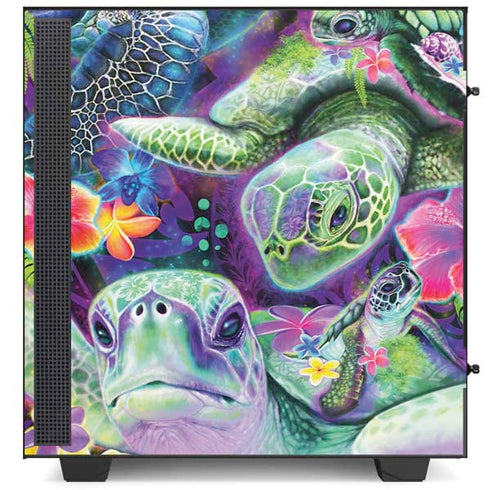 Rainbow Sea Turtles by Sheena Pike NZXT H510 Compact ATX Mid-Tower Case Skin