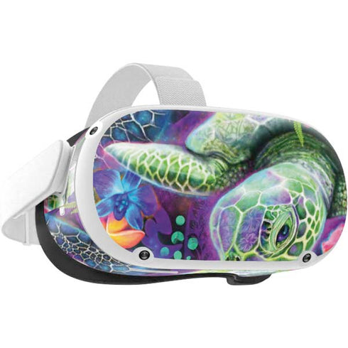 Rainbow Sea Turtles by Sheena Pike Oculus Quest 2 Skin