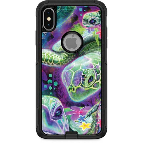 Rainbow Sea Turtles by Sheena Pike Otterbox Commuter iPhone Skin
