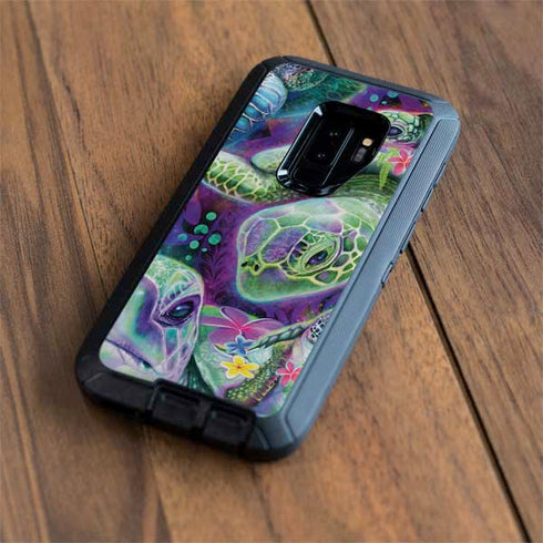 Rainbow Sea Turtles by Sheena Pike Otterbox Defender Galaxy Skin