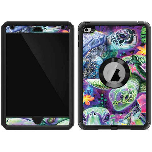 Rainbow Sea Turtles by Sheena Pike Otterbox Defender iPad Skin