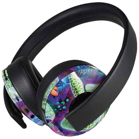 Rainbow Sea Turtles by Sheena Pike PlayStation 4 Gold Wireless Headset Skin