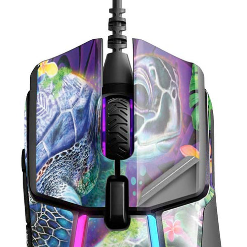 Rainbow Sea Turtles by Sheena Pike SteelSeries Rival 600 Gaming Mouse Skin