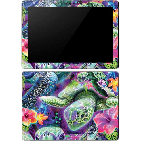 Rainbow Sea Turtles by Sheena Pike Surface Go Skin