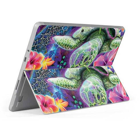 Rainbow Sea Turtles by Sheena Pike Surface Go Skin