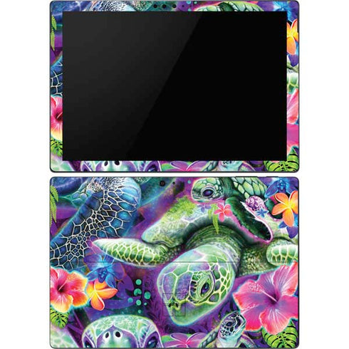 Rainbow Sea Turtles by Sheena Pike Surface Pro 6 Skin
