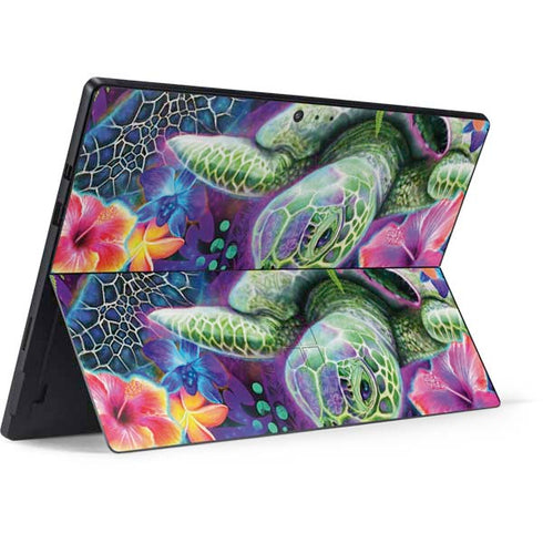 Rainbow Sea Turtles by Sheena Pike Surface Pro 6 Skin
