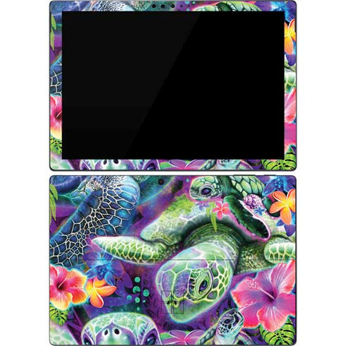 Rainbow Sea Turtles by Sheena Pike Surface Pro 7 Skin