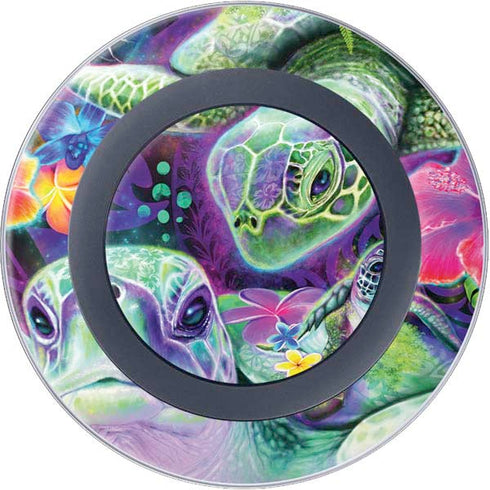 Rainbow Sea Turtles by Sheena Pike Wireless Charger Skin