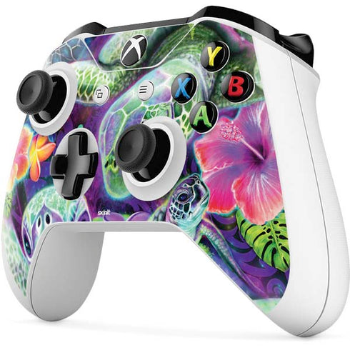 Rainbow Sea Turtles by Sheena Pike Xbox One S All-Digital Edition Bundle Skin