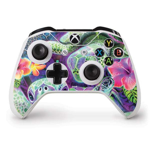 Rainbow Sea Turtles by Sheena Pike Xbox One S Controller Skin