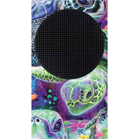 Rainbow Sea Turtles by Sheena Pike Xbox Series S Console Skin