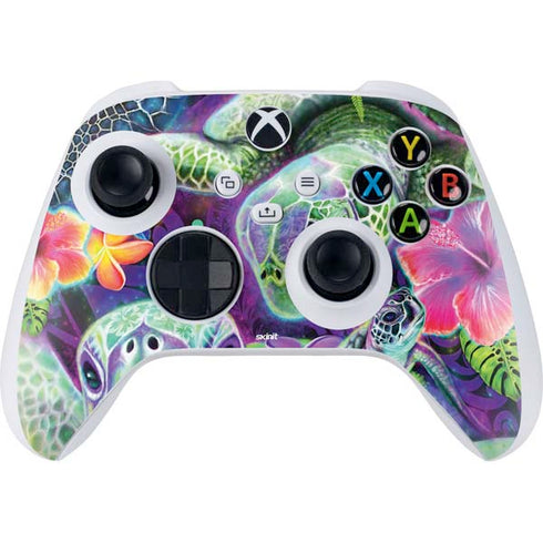 Rainbow Sea Turtles by Sheena Pike Xbox Series S Controller Skin