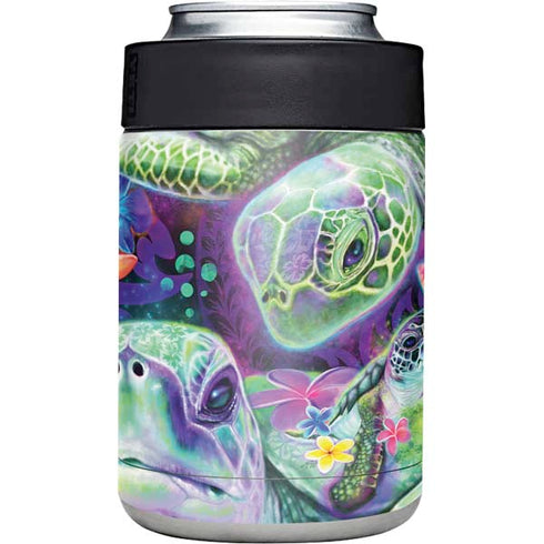 Rainbow Sea Turtles by Sheena Pike Yeti Colster Can Insulator Skin