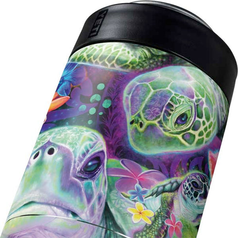 Rainbow Sea Turtles by Sheena Pike Yeti Colster Can Insulator Skin
