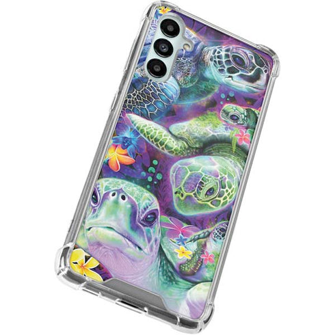 Rainbow Sea Turtles by Sheena Pike Galaxy A15 5G Clear Case