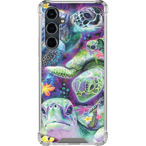 Rainbow Sea Turtles by Sheena Pike Galaxy S23 FE Clear Case