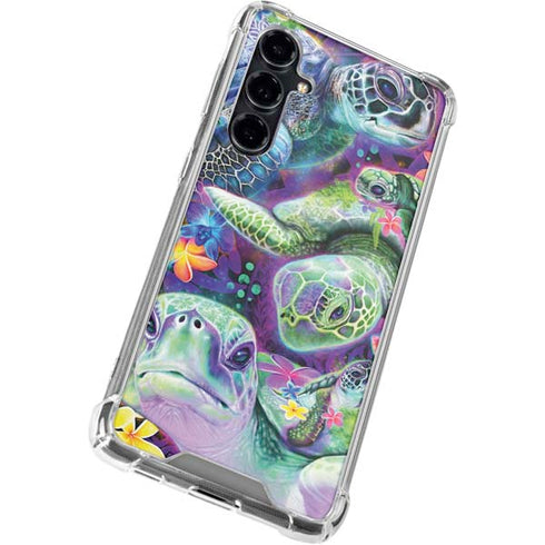 Rainbow Sea Turtles by Sheena Pike Galaxy S23 FE Clear Case