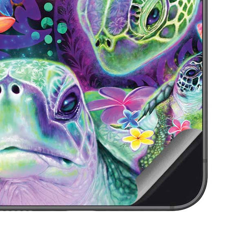 Rainbow Sea Turtles by Sheena Pike Galaxy S23 FE Skin