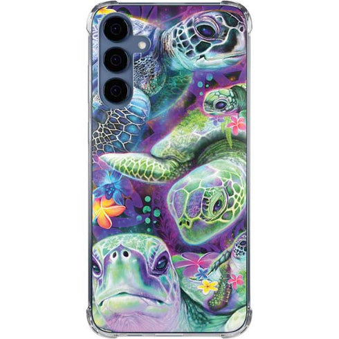 Rainbow Sea Turtles by Sheena Pike Galaxy S24 Clear Case
