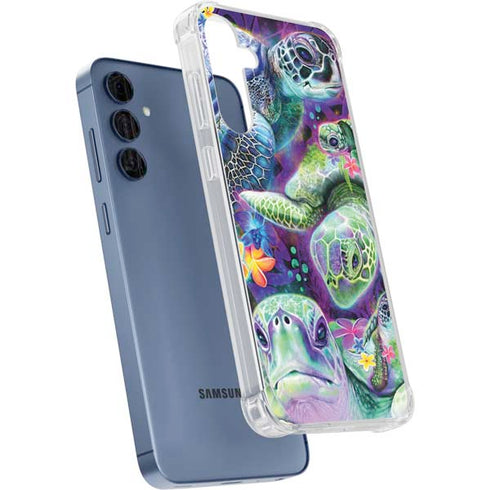Rainbow Sea Turtles by Sheena Pike Galaxy S24 Clear Case